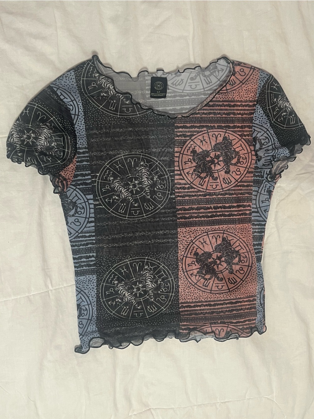 urban outfitters zodiac sheer tee